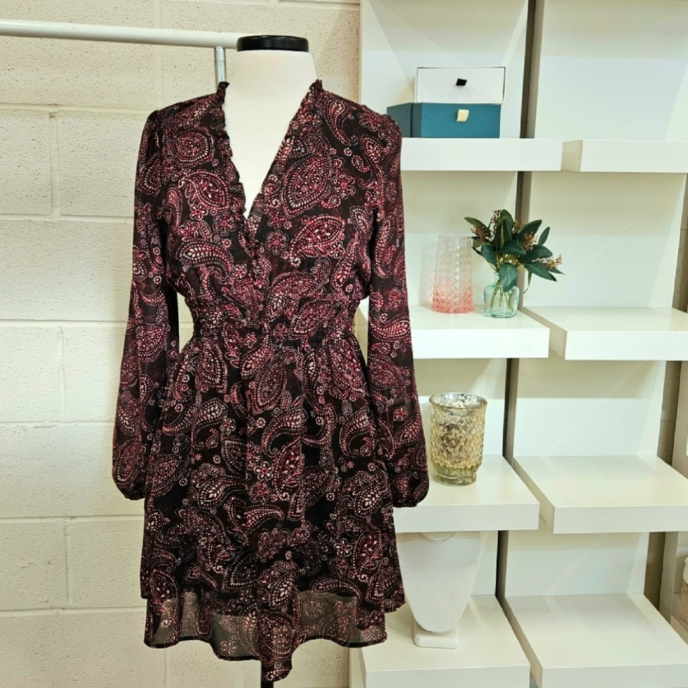 Paisley Print Dress